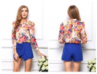 Blusa de cuello elegante 
