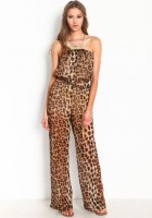 Vestido de enterizo leopardo