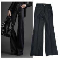 Pantalon bota campana negro casico