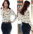 Blusa de ceda blanconegro