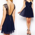 Vestido azul alegante
